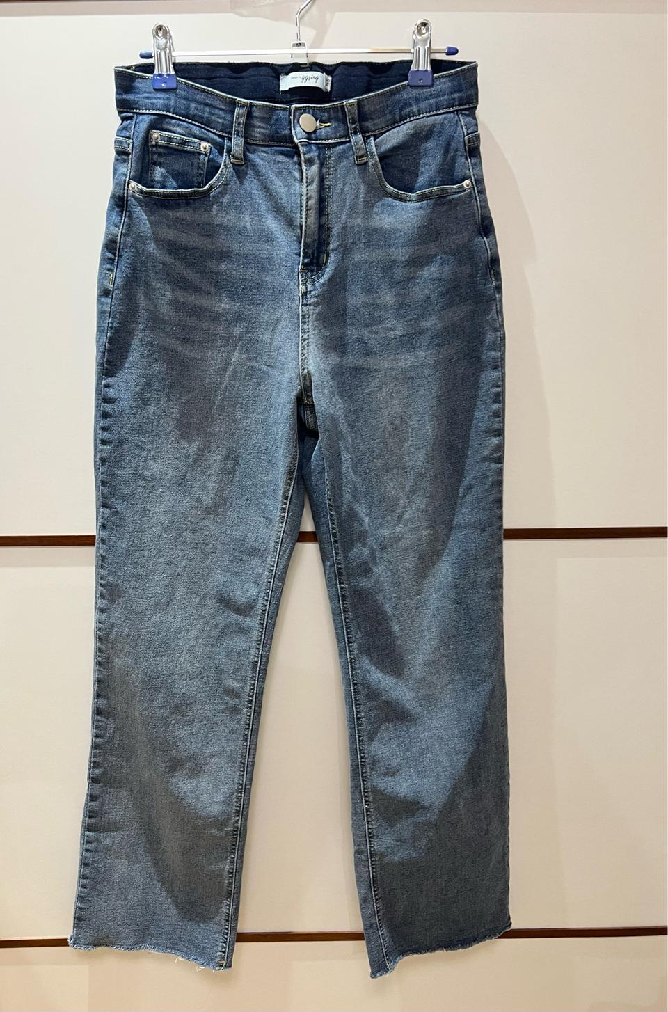 고고싱 자체제작 하이웨이스트 일자핏 완전스판 청바지