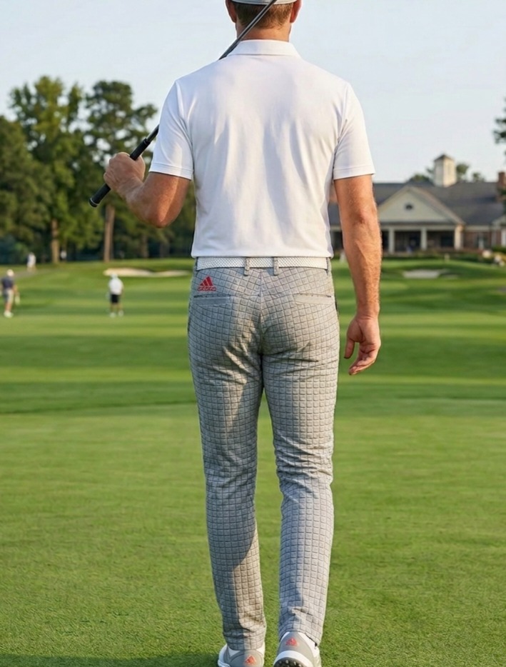 아디다스 하운즈투스 체크 골프 팬츠(82)실측고려약31정도