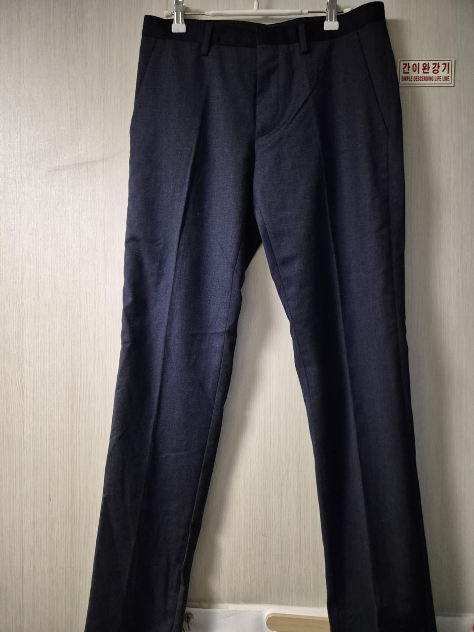 SIEG 네이비 다크 남성 정장 바지