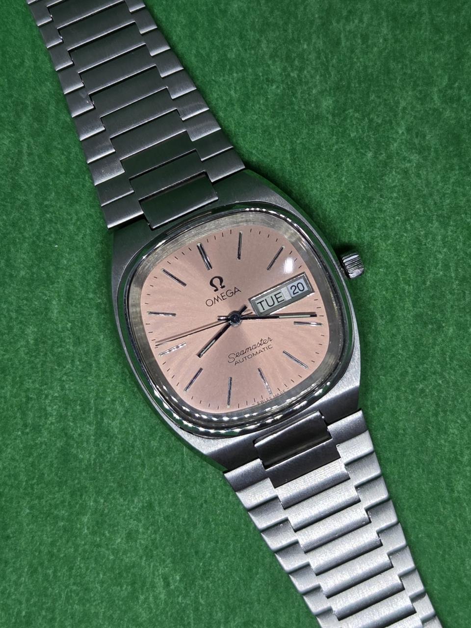 오메가 테레비 핑크골드 다이얼