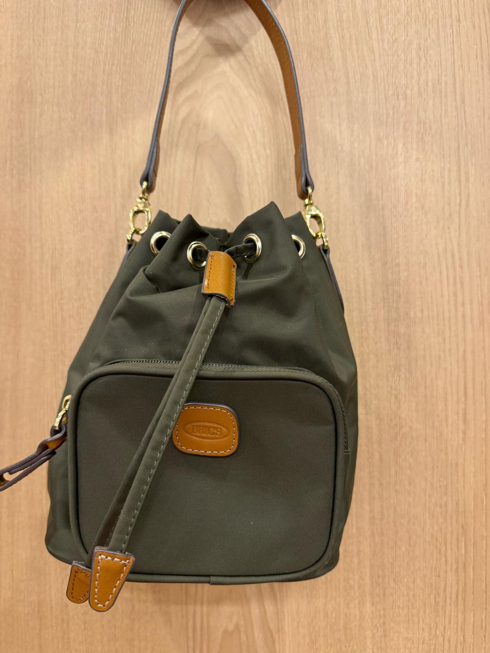 브릭스드로우스트링버킷백