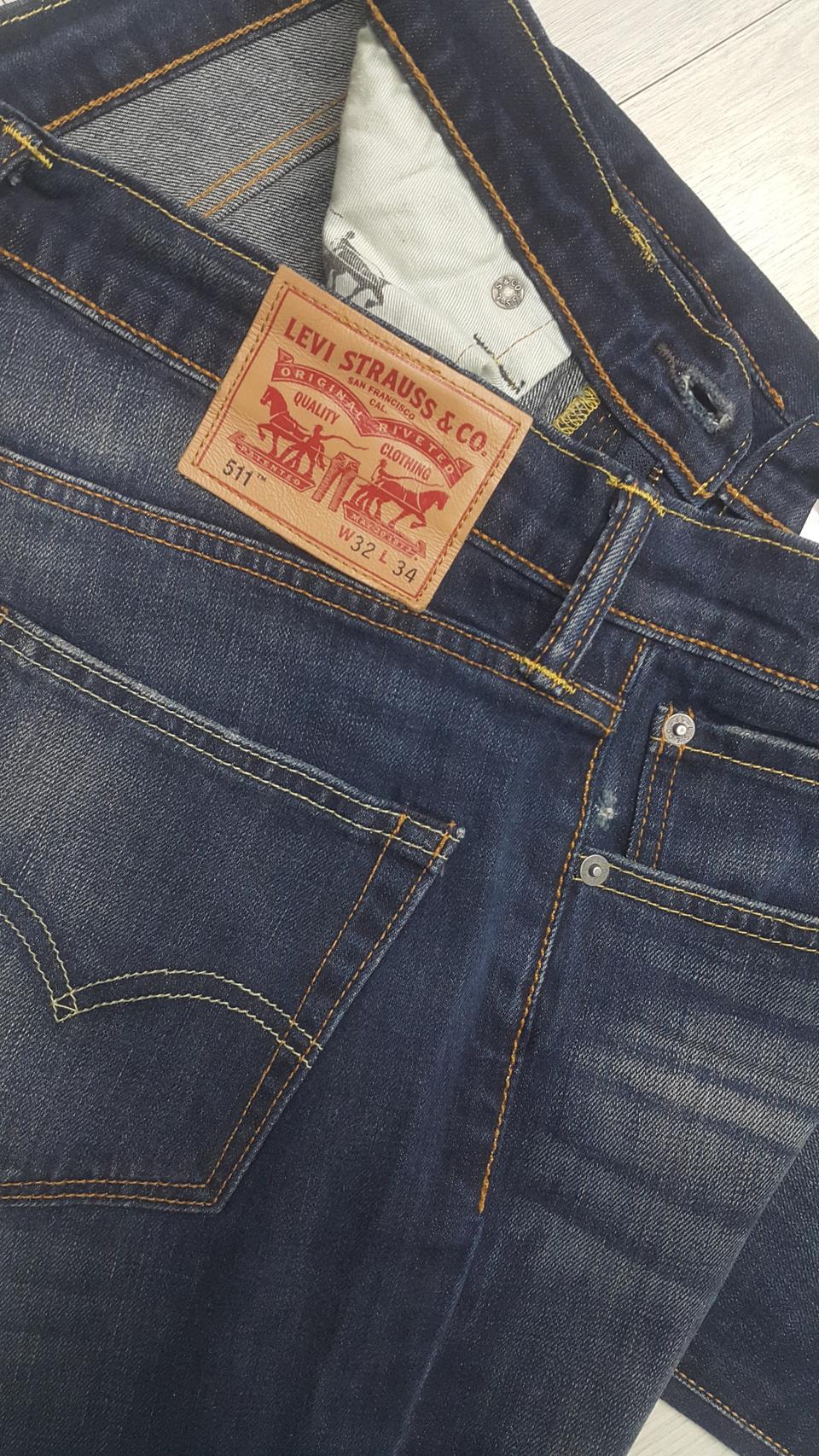 리바이스511(해외판) 스판청바지 32"(No.165)드라이완료!