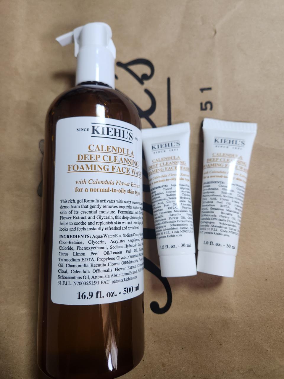 키엘 칼렌듈라 딥 클렌징 500ml 구매시 여행용 2개증정