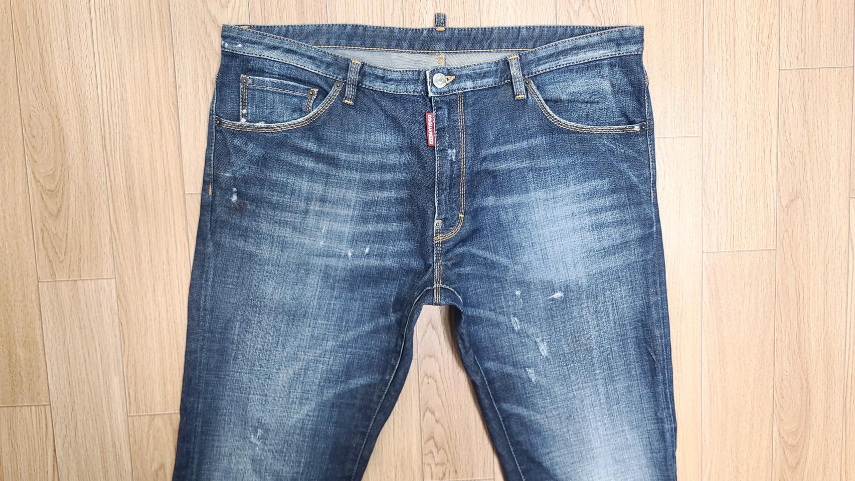 정품 디스퀘어드 루키진 쿨가이 앞지퍼진 청바지 54 56