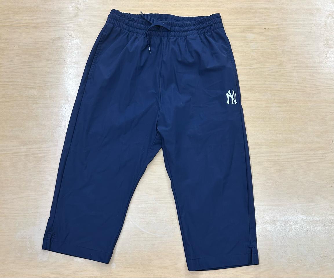 145사이즈 MLB 칠부 바지 네이비 정품 주니어