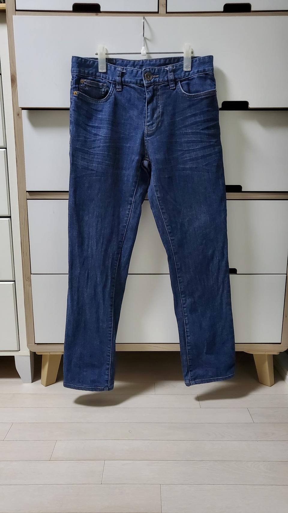 [S]캘빈클라인-일자 스판청바지