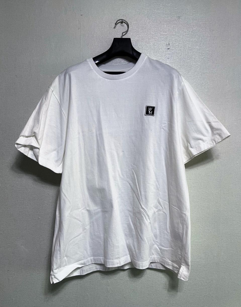 우영미 백로고 긴팔,반팔티 화이트 50사이즈 2장일괄