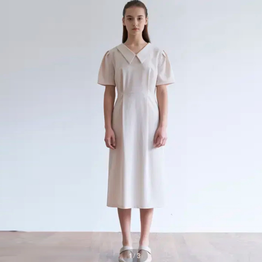 스프링크로커스 카라 디테일 원피스 55-66 새상품