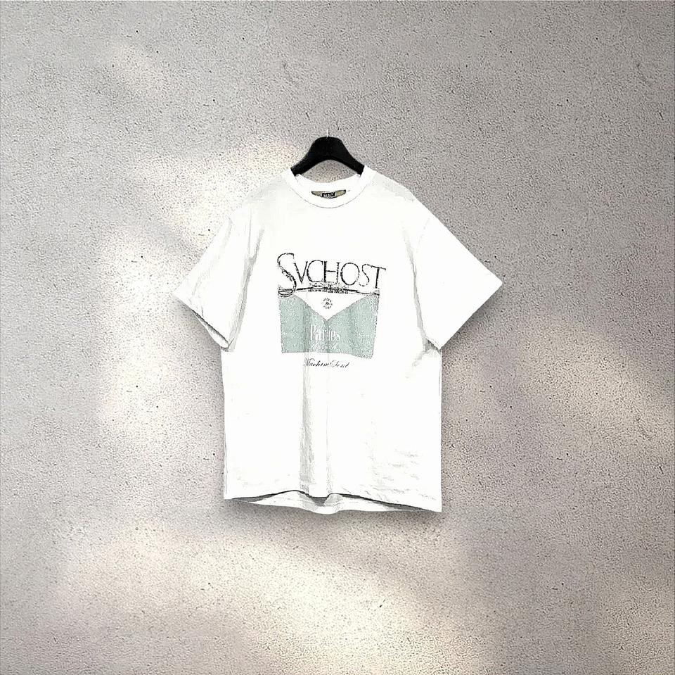 시스템 옴므 프린팅 레터링 반팔티셔츠