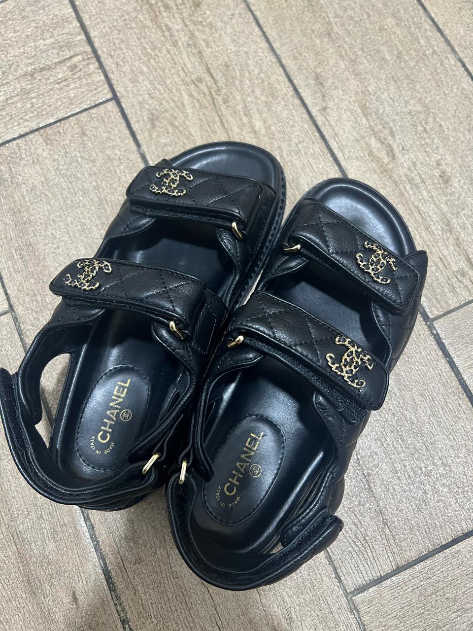 샤넬 벨크로 샌들