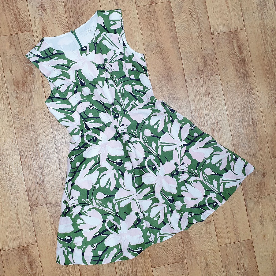 리스트(LIST) 플라워 린넨 원피스 55