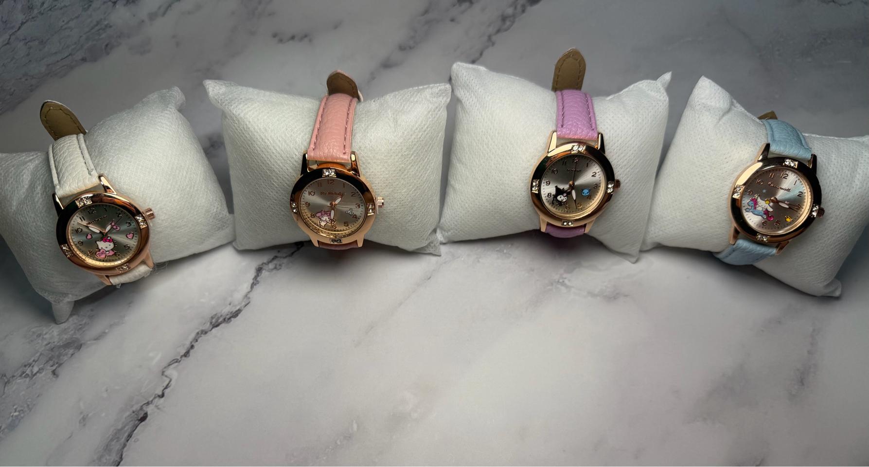 산리오 가죽 손목시계 새상품