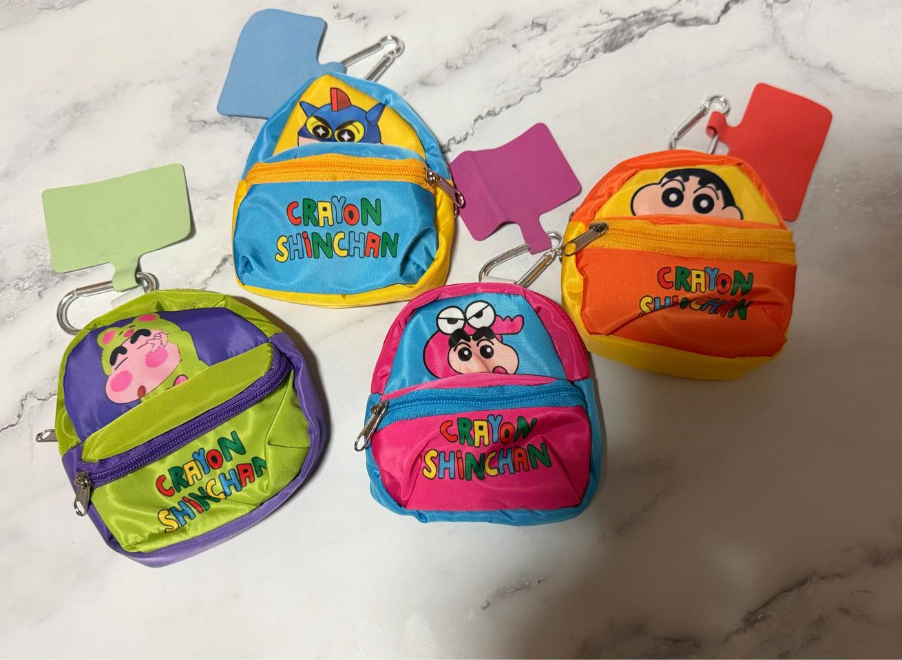 짱구 미니 백팩 파우치 키링 새상품