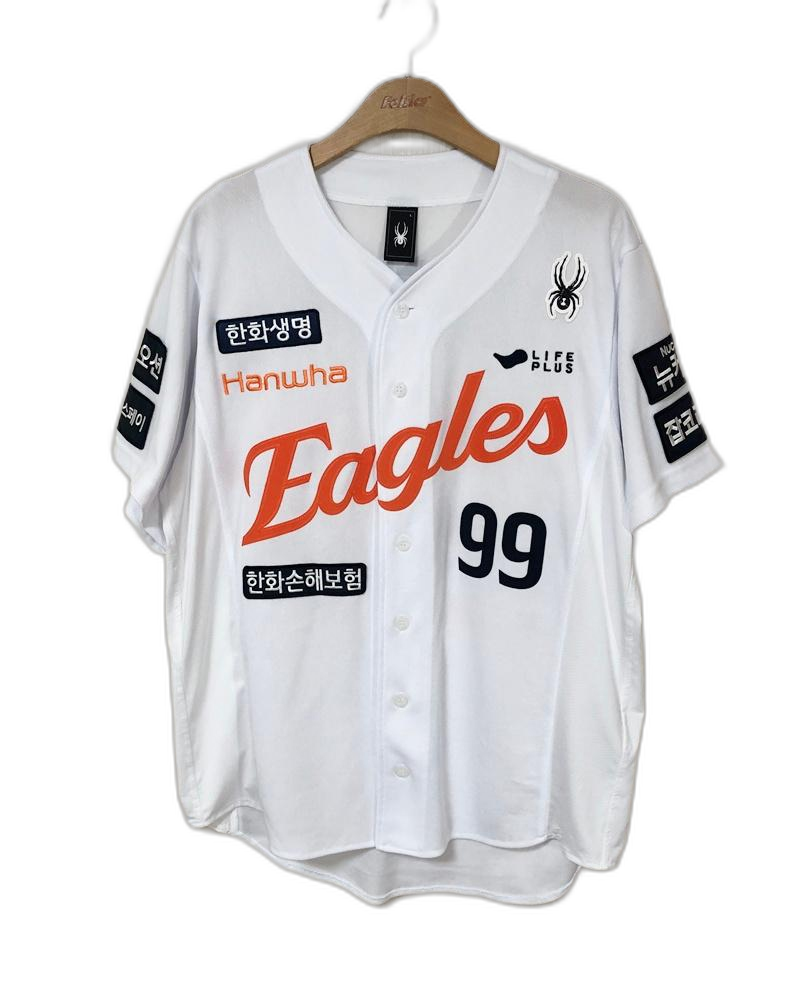 KBO 스파이더 한화이글스 25시즌 어센틱 홈유니폼 L #99 류현진