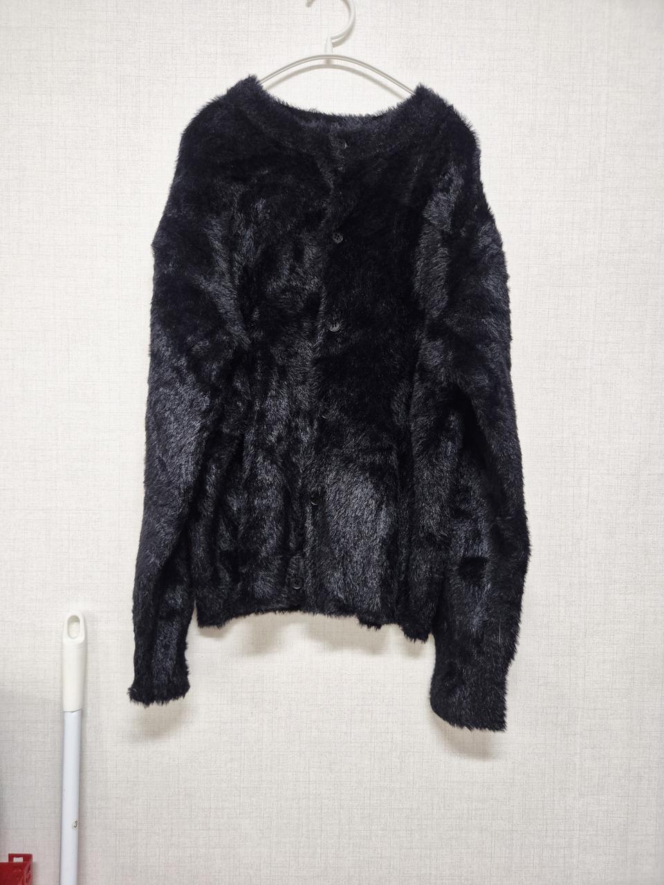 블랙 앙고라 가디건