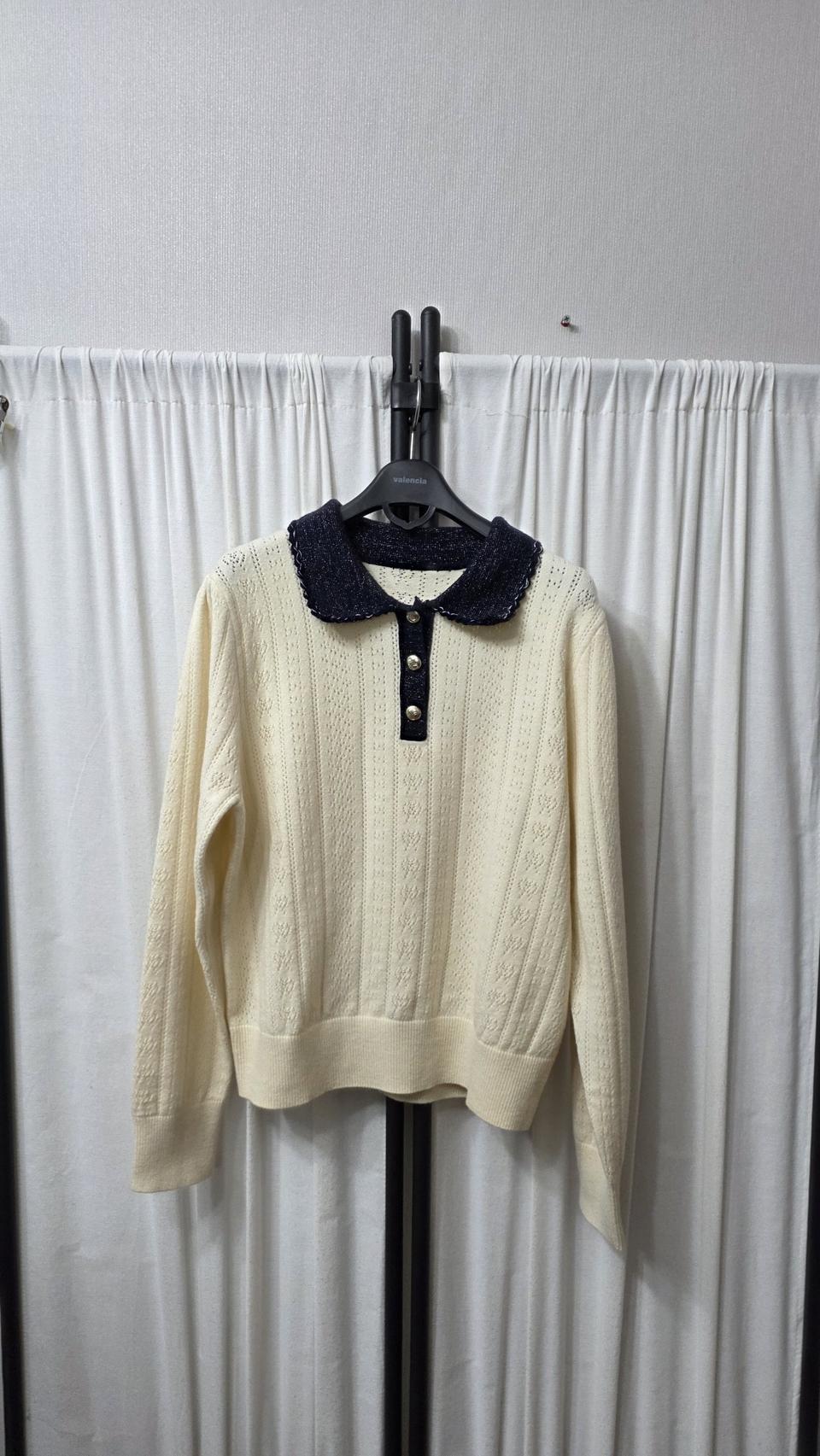 랑방 스타일 니트