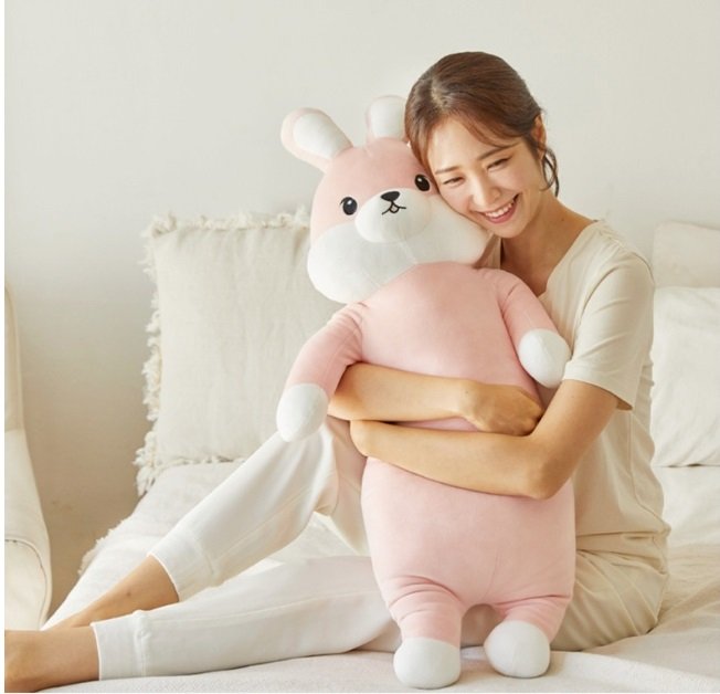 새상품)이몽 버블토끼 찹쌀인형 바디필로우/모찌쿠션