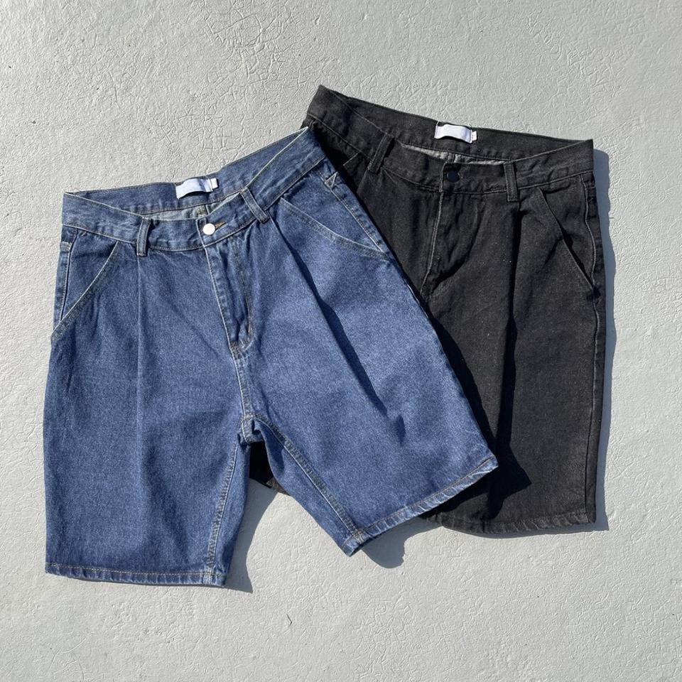 (미사용 새상품) 데님 버뮤다 쇼트 팬츠 / 5부 미들핏 / 2color