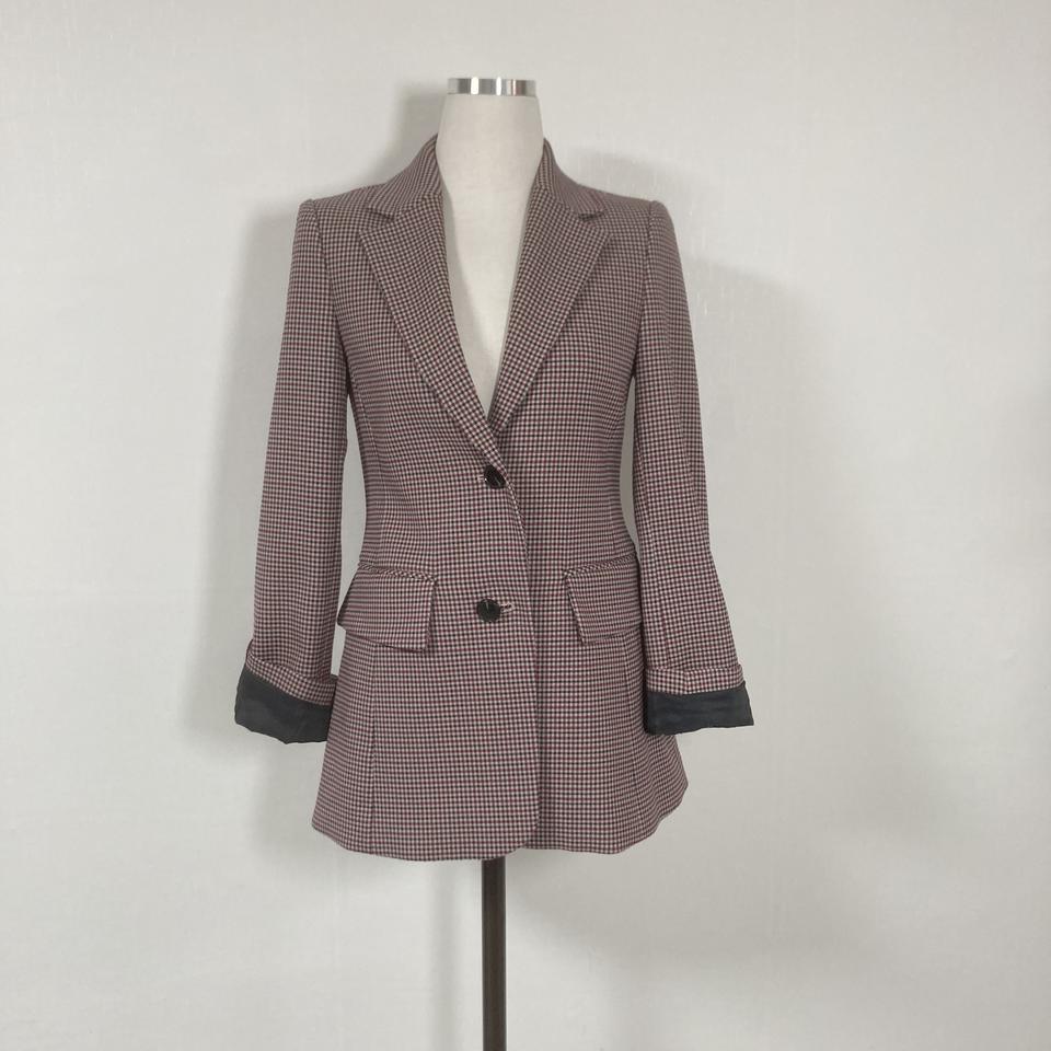 M.FFIN여성체크자켓XS호호상점/