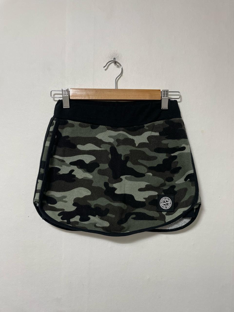 55-66 스톤아일랜드 로고 스판 밴딩 치마 스커트