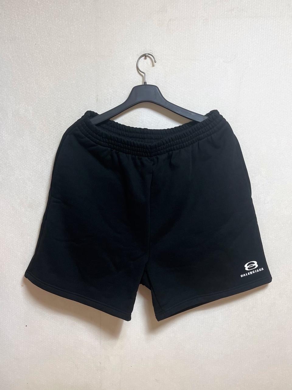 발렌시아가 유니티 쇼츠 코튼 반바지 블랙 S 새상품