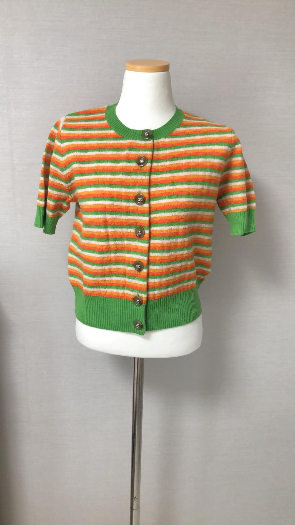 샤넬 반팔 니트 가디건