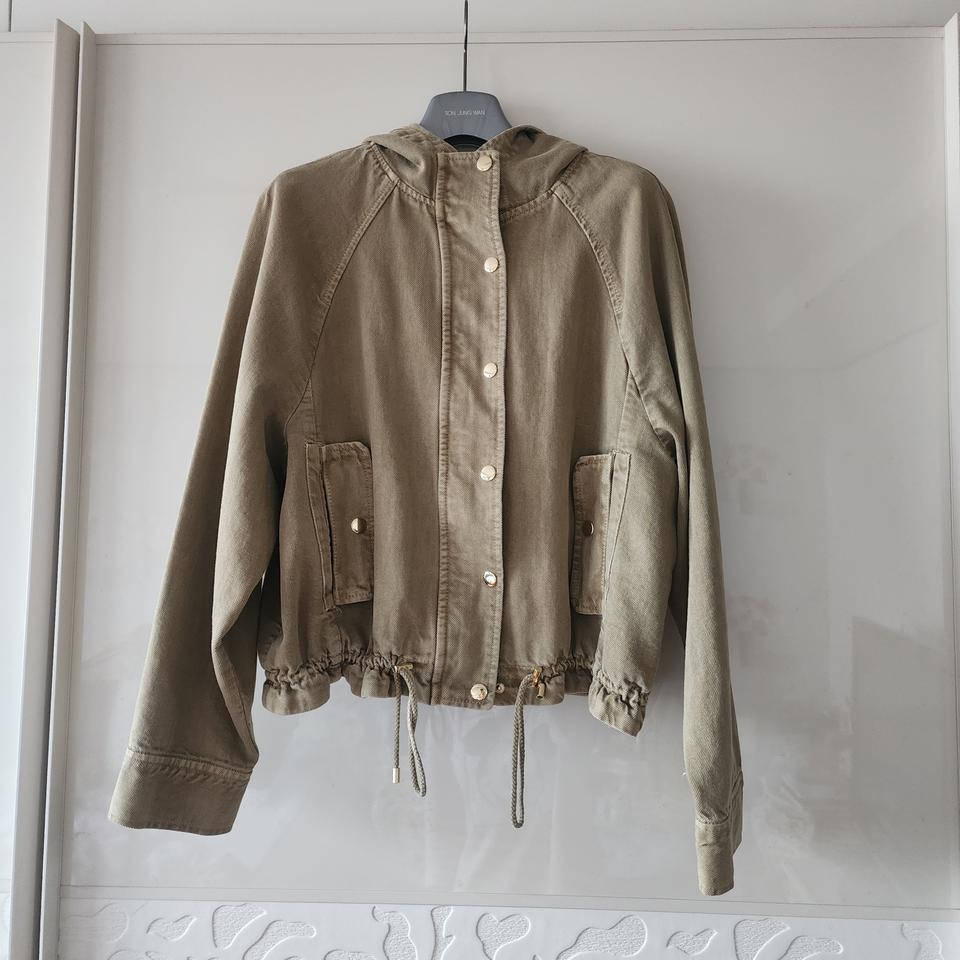 ZARA 골드데님 버튼 후드 크롭 자켓 (XS) 택 그대로
