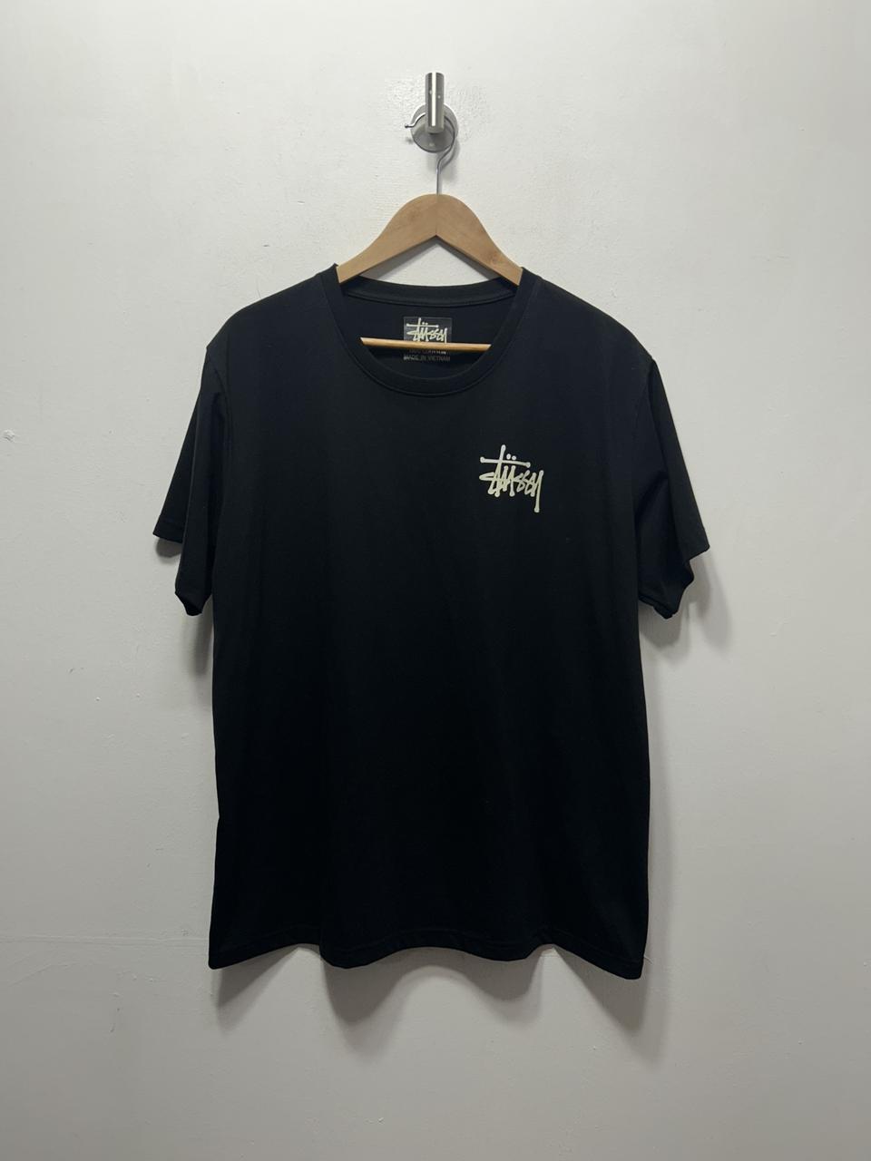 스투시 라운드 블랙 반팔 티셔츠 M