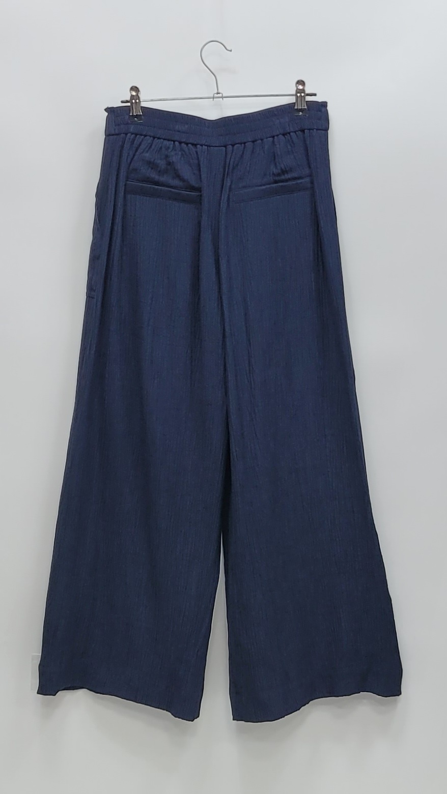 BENETTON 25SS  베네통 레이온 와이드 팬츠 / 여 67 네이비