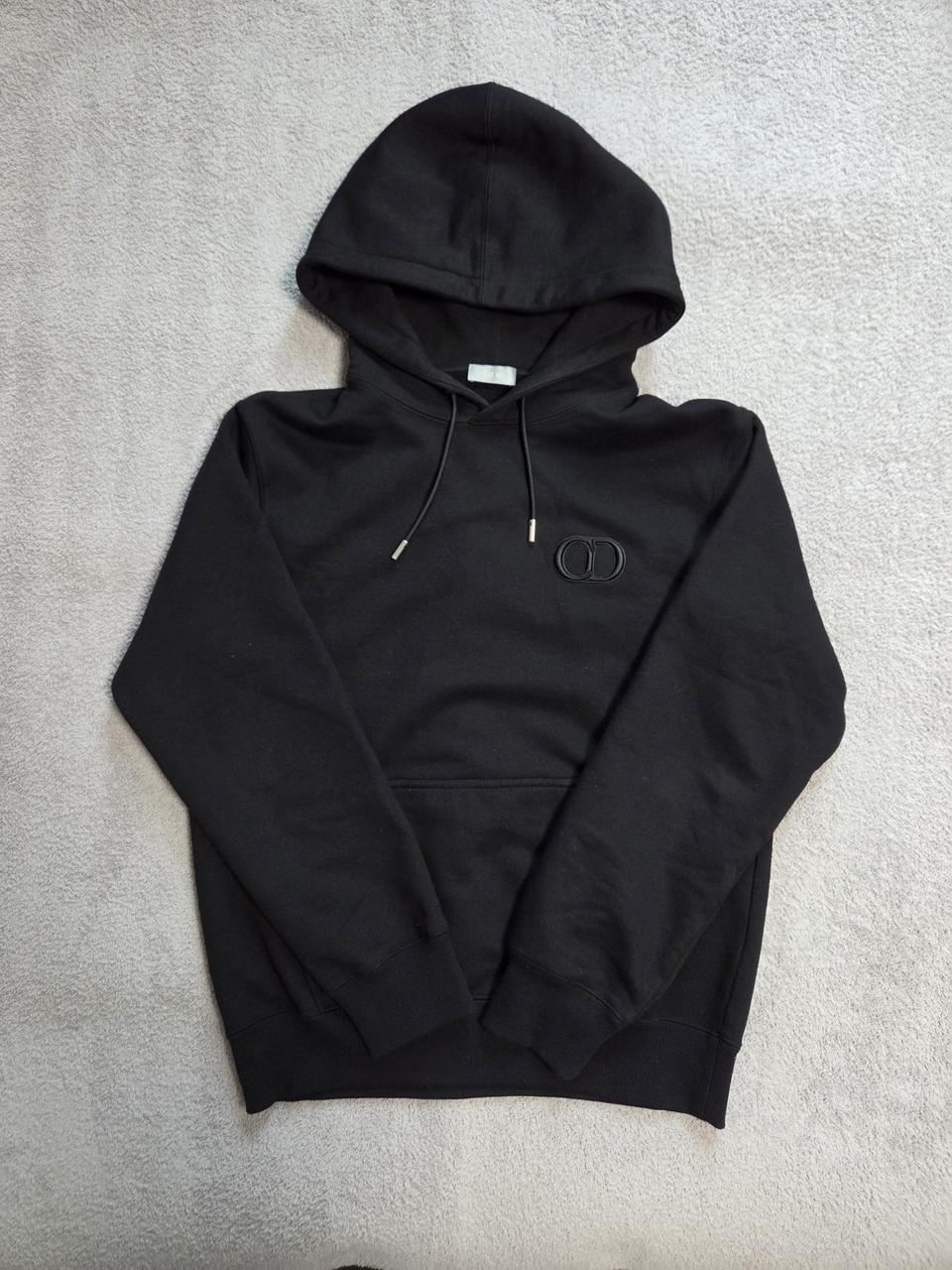 [정품/M] 디올 CD로고 후드티 블랙