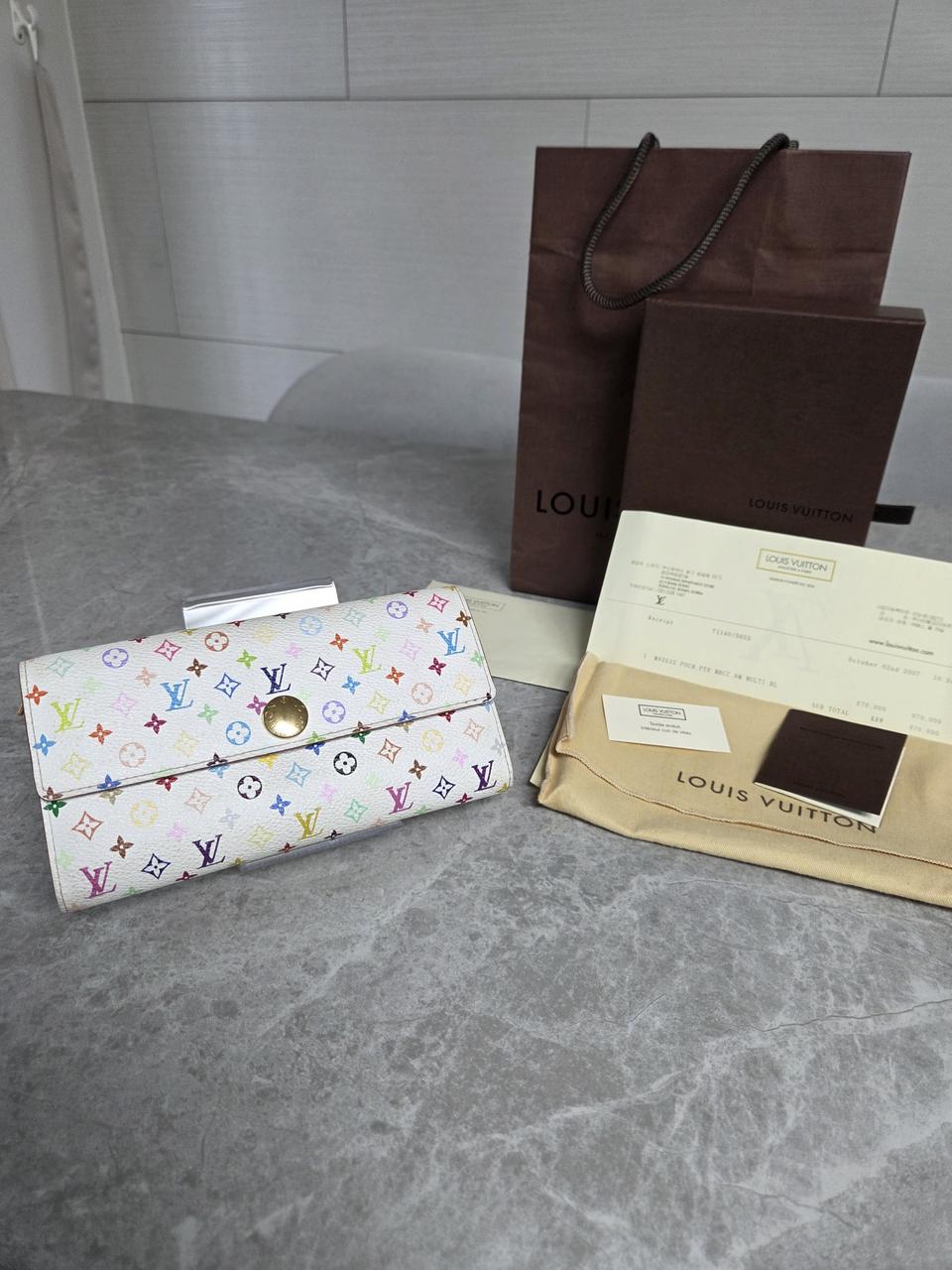 [한정판/풀구성]루이비통 모노그램 무라카미 사라 장지갑 풀구성