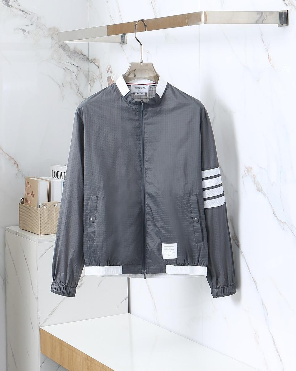 톰브라운 4Bar 립스탑 윈드브레이커 바람막이자켓