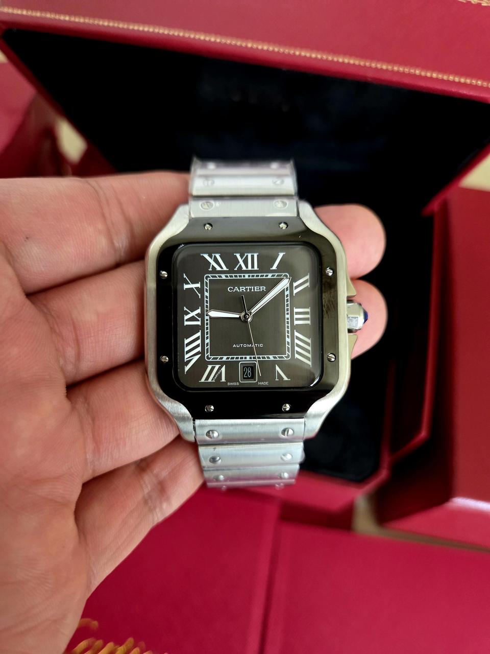 까르띠에 산토스 39mm 블랙 새상품
