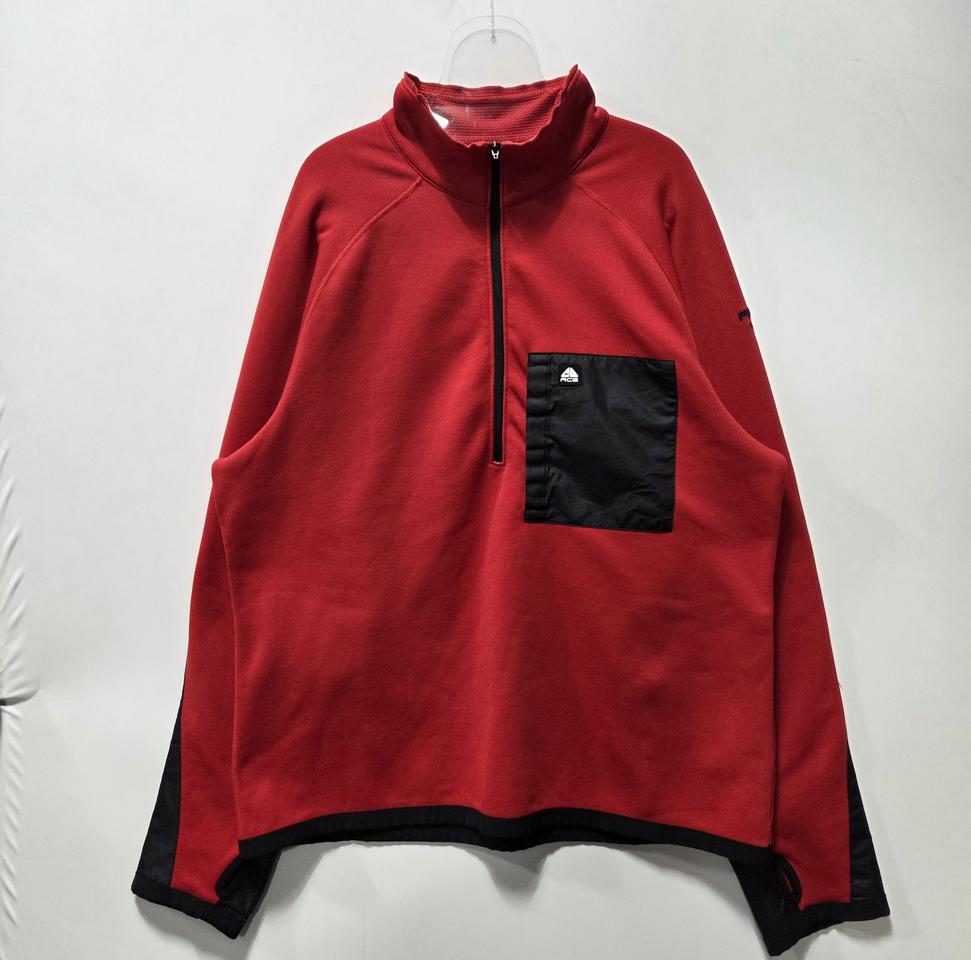 나이키 레드 ACG 하프 집업 플리스 자켓 XL 26042404