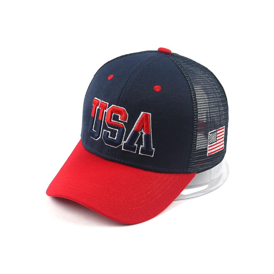 57-60cm USA 매로니아 자수 메쉬 볼캡 모자 C006P -369