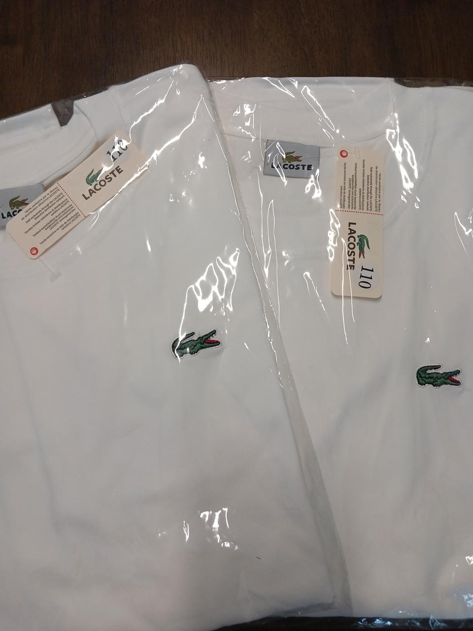 라코스테 화이트 반팔 110