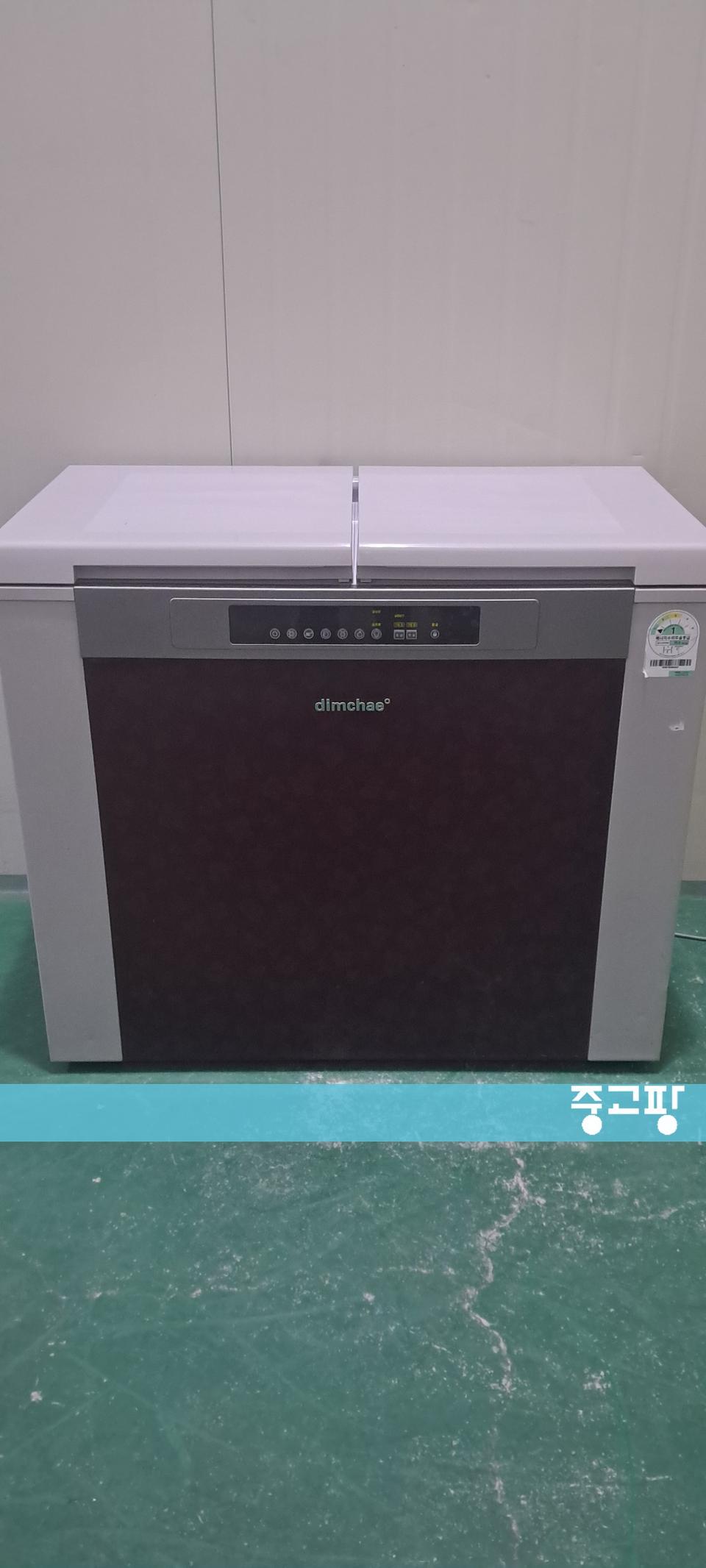 1629 딤채 140L 뚜껑형김치냉장고(레드)