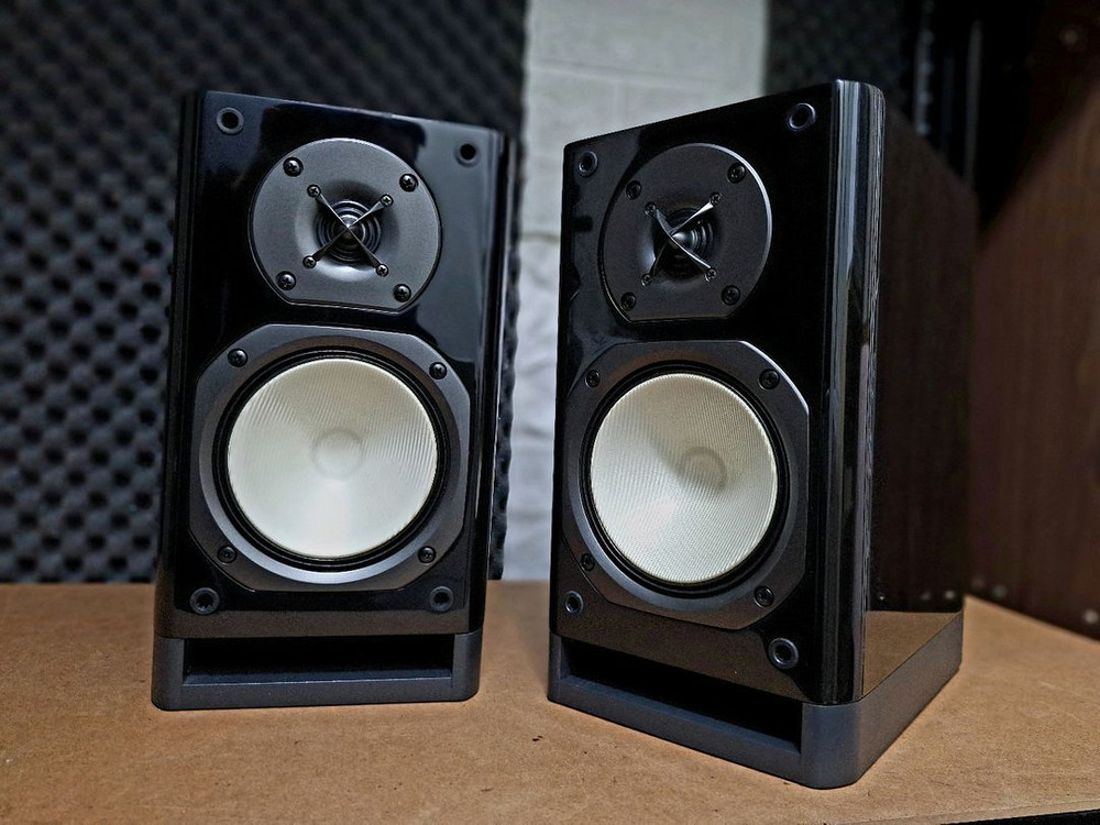 온쿄 ONKYO D-NX10 피아노 마감 북쉘프 스피커 1조 빈티지