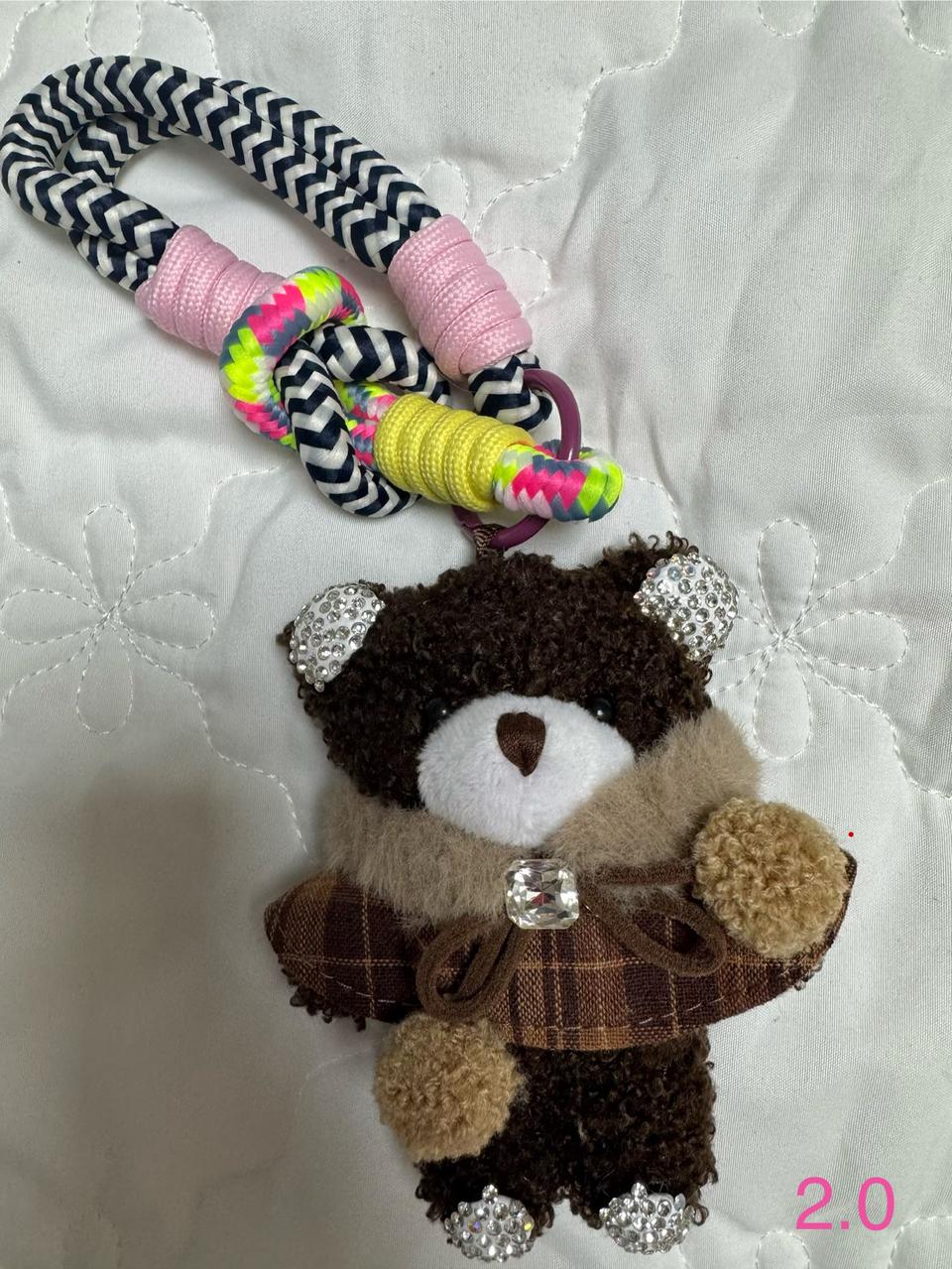 곰돌이 인형 키링 가방고리 스트랩