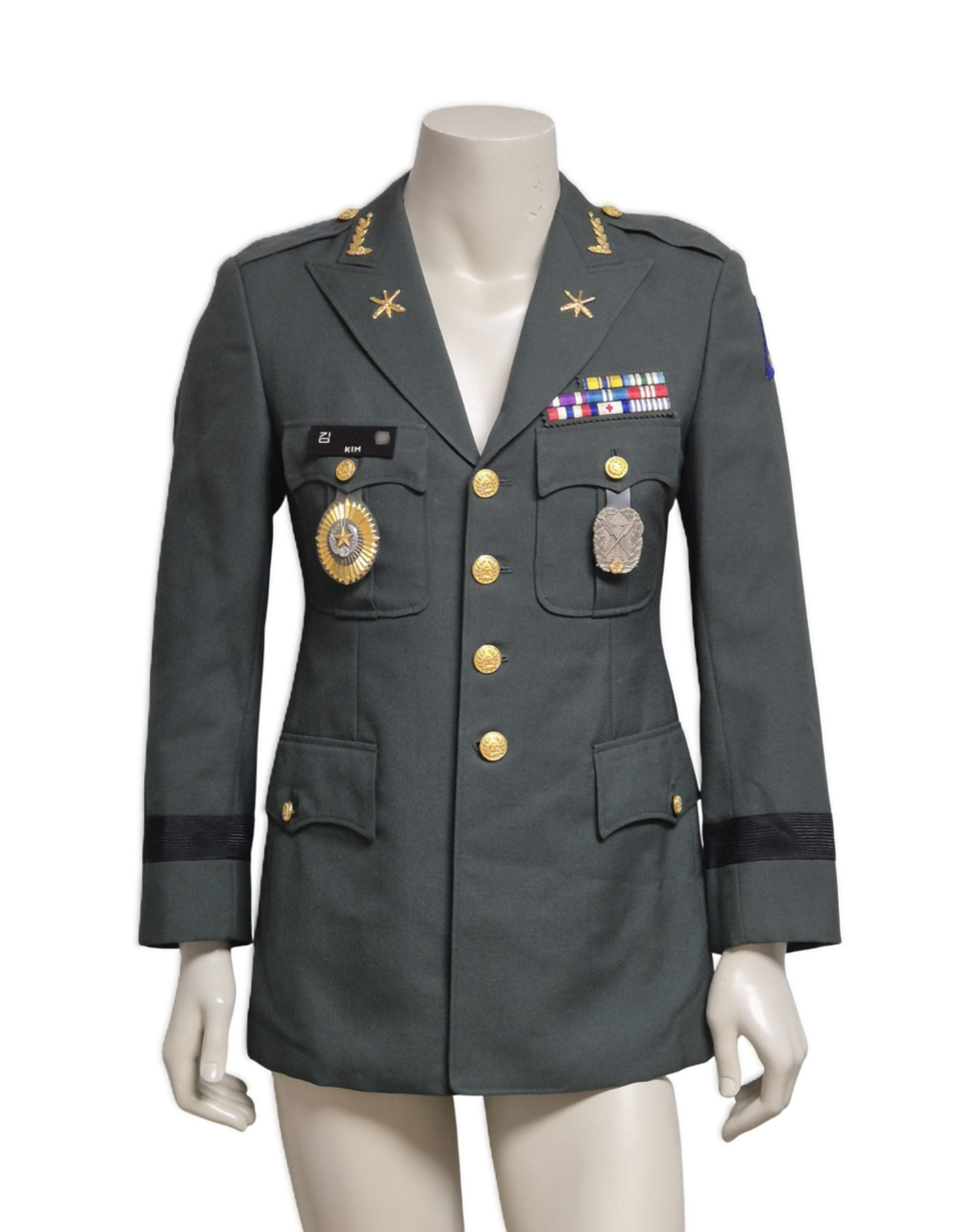 육군 구형 80s 1방공여단 영관 동계 정복 전투복 블레이저 자켓 (S)