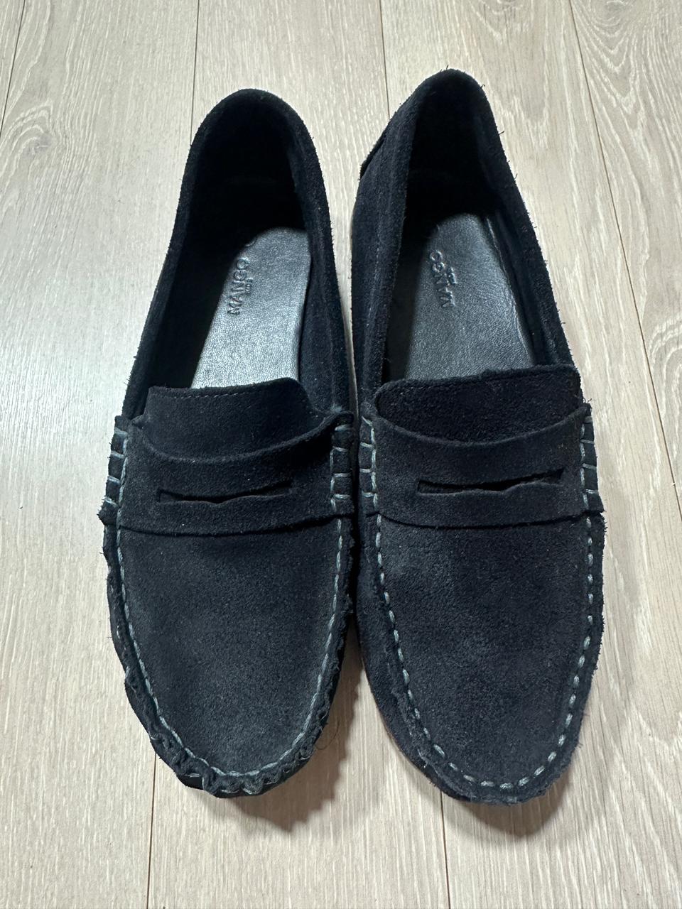 소가죽 스웨이드 로퍼 235