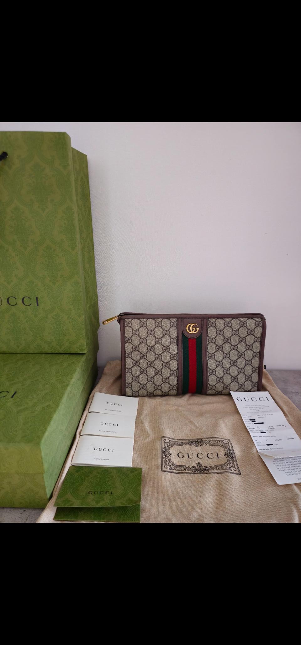 구찌 오피디아 GG 미디움 파우치/클러치 (598234)