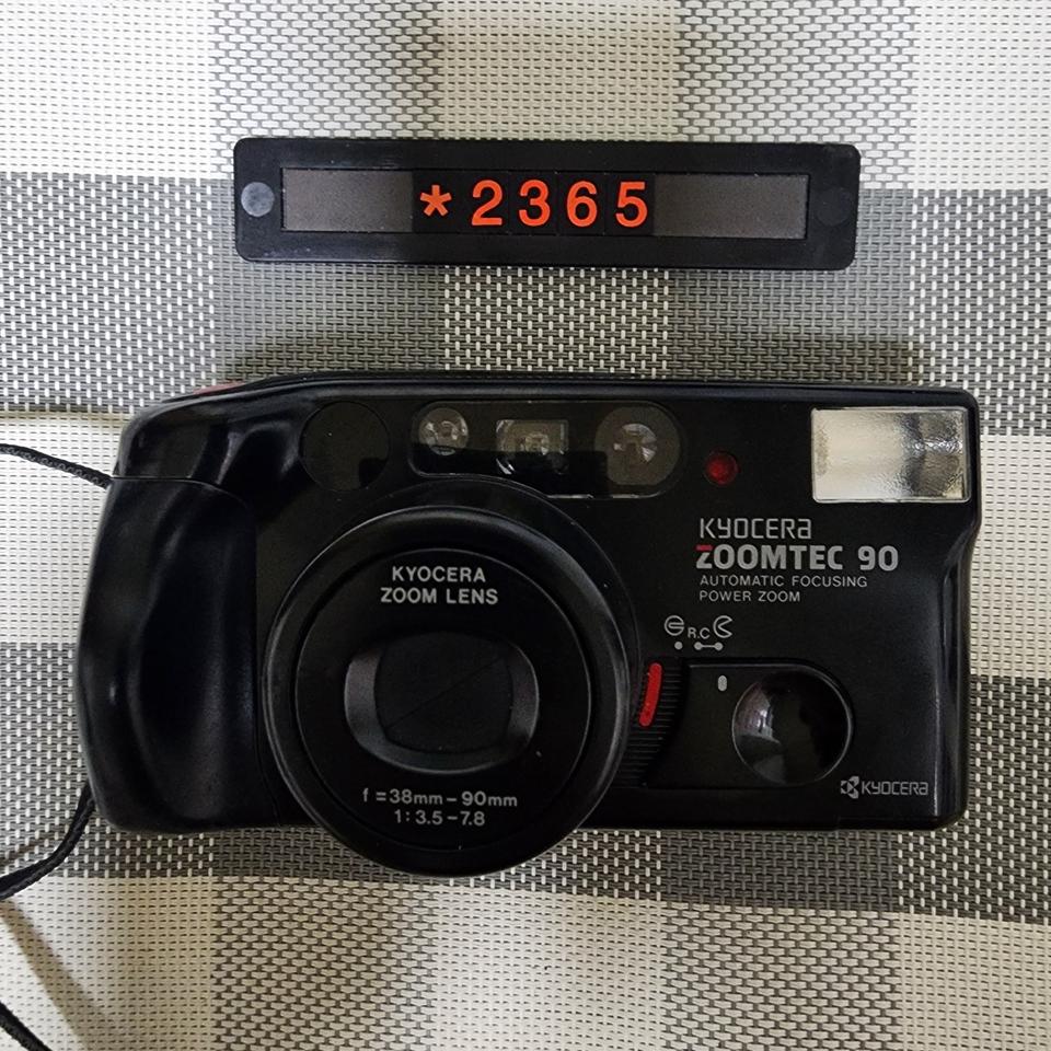 교세라 줌텍 90 데이터백 필름카메라