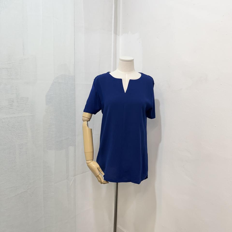 찰랑 블루 반팔티셔츠 반소매티 4446