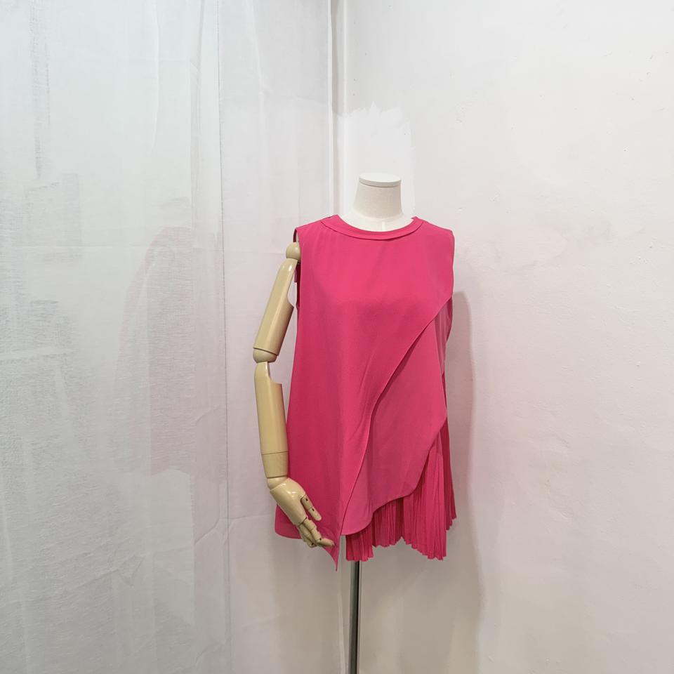 mine 마인 레이어드 핫핑크 나시블라우스 4448