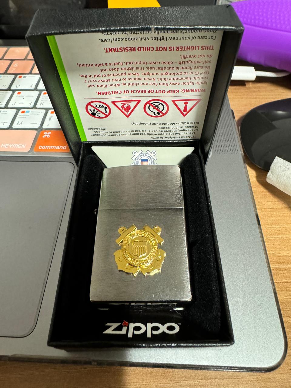 zippo US Coast Guard 엠블럼 라이터