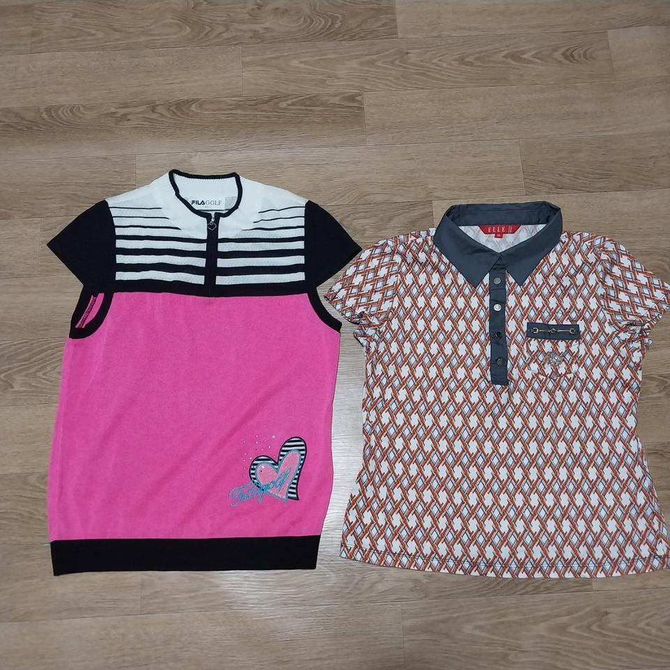 휠라골프 엘르  반팔 두벌 여성95