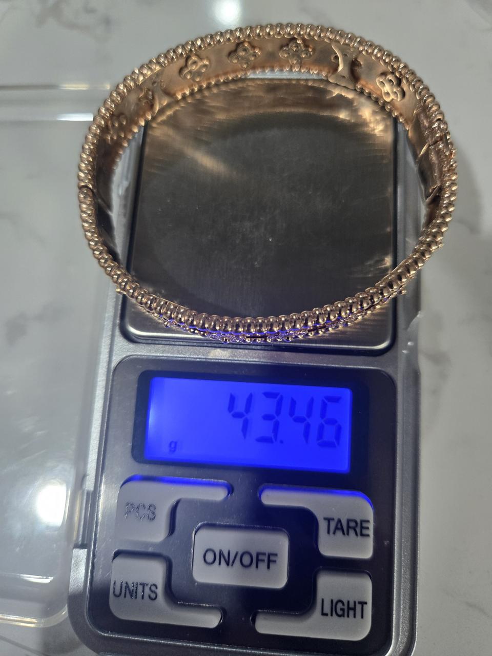 14k 로즈골드 뱅글 팔찌