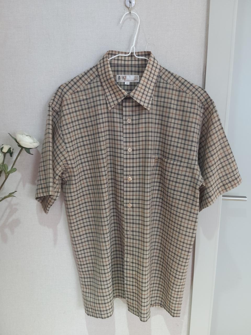 DAKS 닥스 체크 남성반팔 남방 95