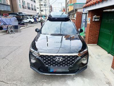 싼타페tm 코토일체형루프박스 블랙,화이트 중고